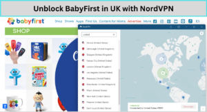 Unblock BabyFirst in UK with NordVPN