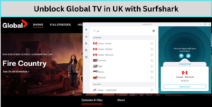 Unblock Global TV in UK with Surfshark