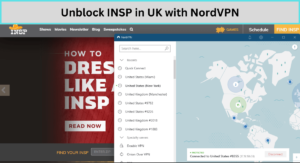 Unblock INSP in UK with NordVPN