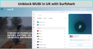 Unblock Mubi in UK with Surfshark
