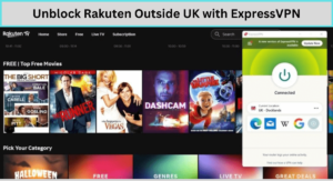Unblock Rakuten Outside UK with ExpressVPN
