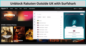 Unblock Rakuten Outside UK with Surfshark