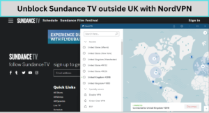 Unblock Sundance TV outside UK with NordVPN