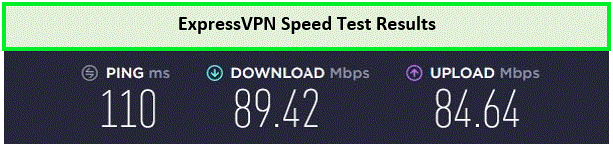 ExpressVPN speed test