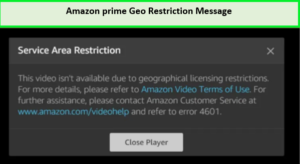 Amazon prime geo restriction message