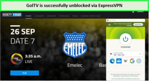 Unblock GolTV in UK with ExpressVPN