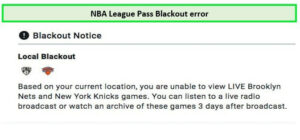 NBA error