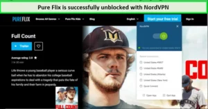 Unblock PureFlix in UK with NordVPN