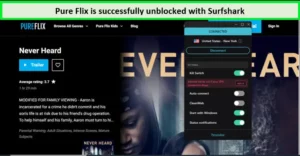 Unblock PureFlix in UK with Surfshark