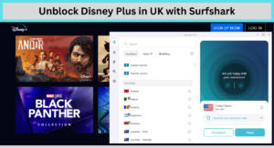 Unblock Disney Plus in UK with Surfshark