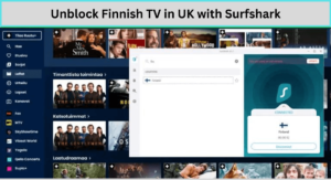Unblock Finnish TV in UK with Surfshark