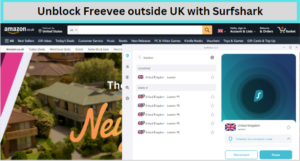 Unblock Freevee outside UK with Surfshark