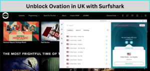 Unblock Ovation in UK with Surfshark