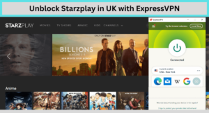 Unblock Starzplay in UK with ExpressVPN