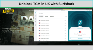 Unblock TCM in UK with Surfshark
