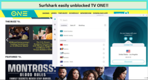Unblock TV One in UK with Surfshark