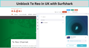 Unblock Te Reo in UK with Surfshark