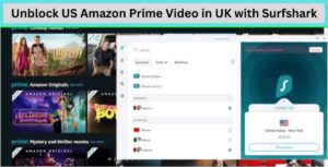 Unblock US Amazon Prime Video in UK with Surfshark