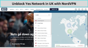 Unblock Yes Network in UK with NordVPN