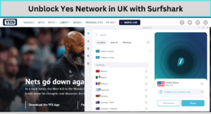 Unblock Yes Network in UK with Surfshark