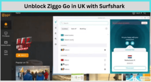 Unblock Ziggo Go in UK with Surfshark