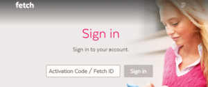 fetch sign in