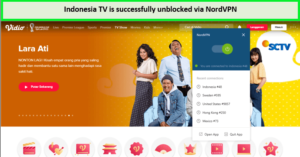 NordVPN unblock Indonesian TV in UK