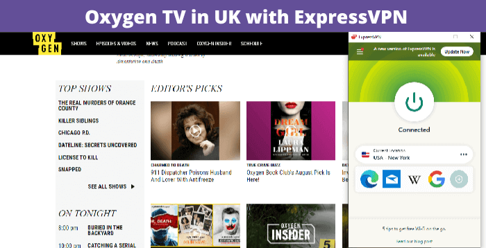 Unblock Oxygen Tv with ExpressVPN