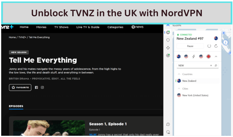 Unblocked-TVNZ-with-NordVPN-in-uk