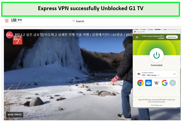 express vpn unblocked G1 TV