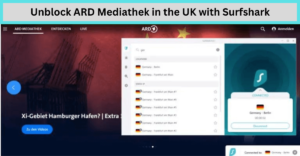 Unblock ARD Mediathek in the UK with Surfshark