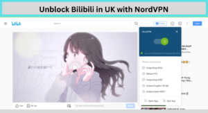 Unblock Bilibili in UK with NordVPN