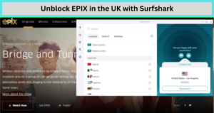 Unblock EPIX in the UK with Surfshark