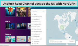 Unblock Roku Channel outside the UK with NordVPN