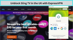 Unblock Sling TV in the UK with ExpressVPN