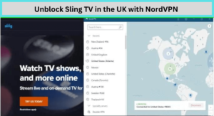 Unblock Sling TV in the UK with NordVPN