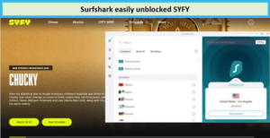 Unblock Syfy in UK with Surfshark