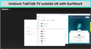 Unblock TalkTalk TV outside UK with Surfshark