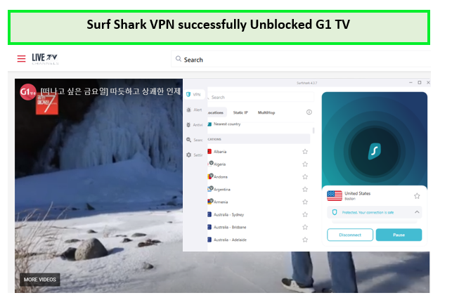 Surf shark vpn unblocked G1 TV