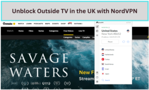 NordVPN unblocks Outside TV in UK