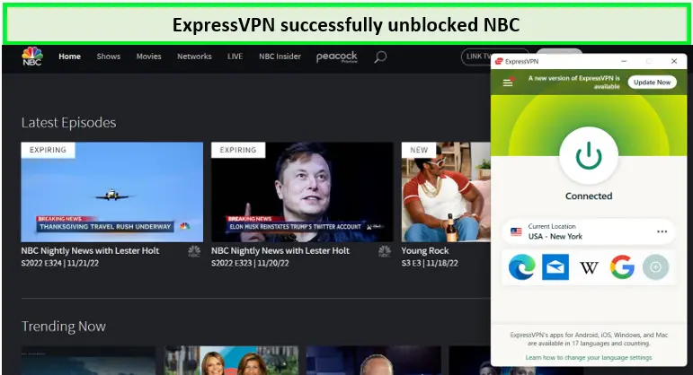 Unblock NBC with ExpressVPN