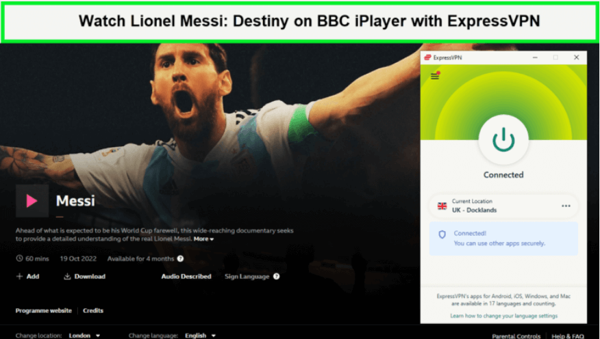 expressVPN-unblocks-lionel-messi-destiny-on-BBC-iPlayer
