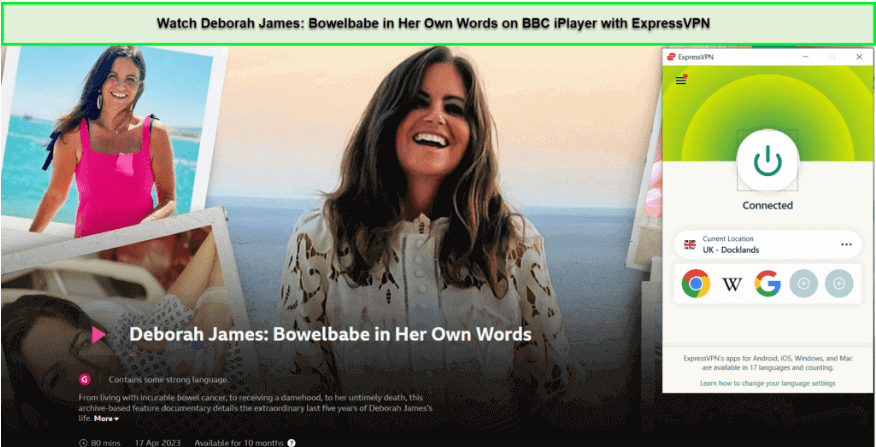 watch-deborah-james-on-bbc-iplayer-with-expressvpn