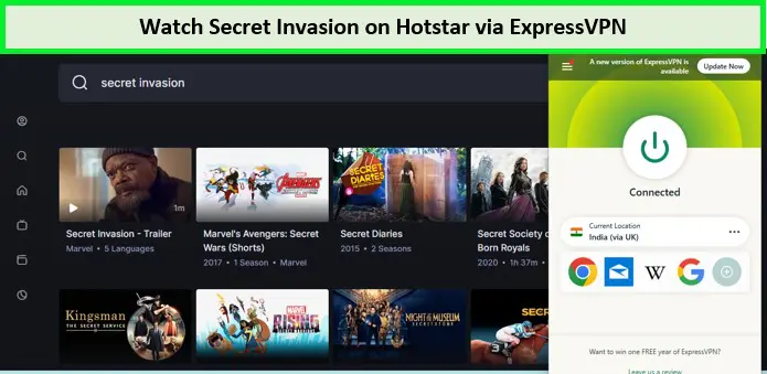 Watch Secret Invasion in UK on Hotstar