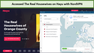 we accessed hayu outside UK with NordVPN